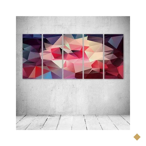 Quadro Decorativo - Pattern Digital Art - Composto de 5 Quadros