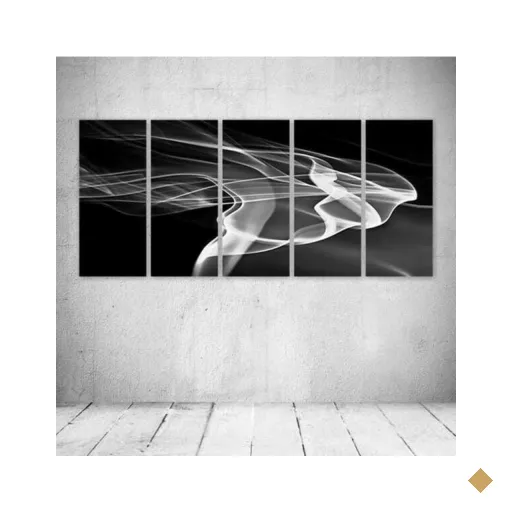 Quadro Decorativo - Smoke - Composto de 5 Quadros