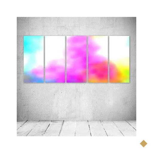 Quadro Decorativo - Smooke Colors - Composto de 5 Quadros