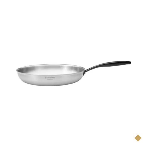 Frigideira Tramontina Grano Black Aço Inox 20 cm 1,2 L Fundo Triplo Indução