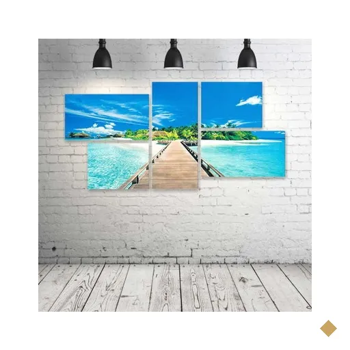 Quadro Decorativo - The-Last-Walk - Composto de 5 Quadros