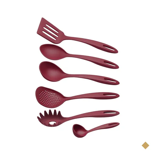 Jogo de Utensílios Tramontina Ability em Nylon Vermelho 6 Peças