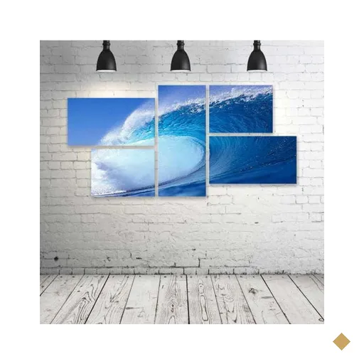 Quadro Decorativo - Wave - Composto de 5 Quadros