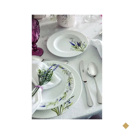 Aparelho de Jantar Tramontina Lilla em Porcelana Decorada 20 Peças