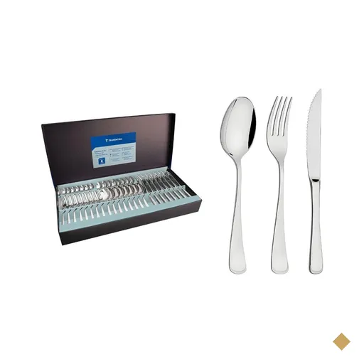 Faqueiro Tramontina Mônaco Aço Inox com Facas para Churrasco Forjadas 48…