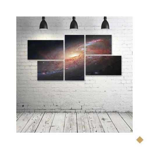 Quadro Decorativo - Galaxy-Stars - Composto de 5 Quadros
