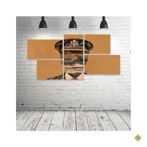Quadro Decorativo - Free-Mind-Sailor - Composto de 5 Quadros