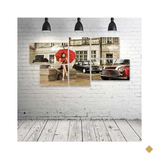 Quadro Decorativo - Mulher-Veneno - Composto de 5 Quadros
