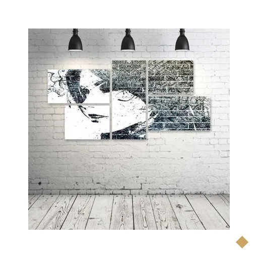 Quadro Decorativo - Girls-Urban-Art - Composto de 5 Quadros