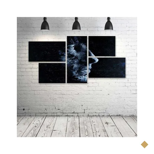 Quadro Decorativo - Man - Composto de 5 Quadros