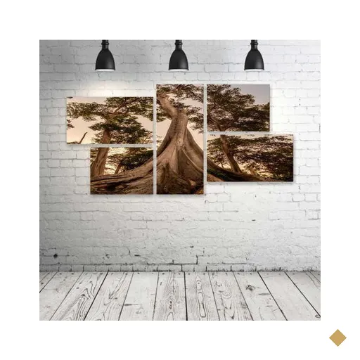Quadro Decorativo - Trees - Composto de 5 Quadros