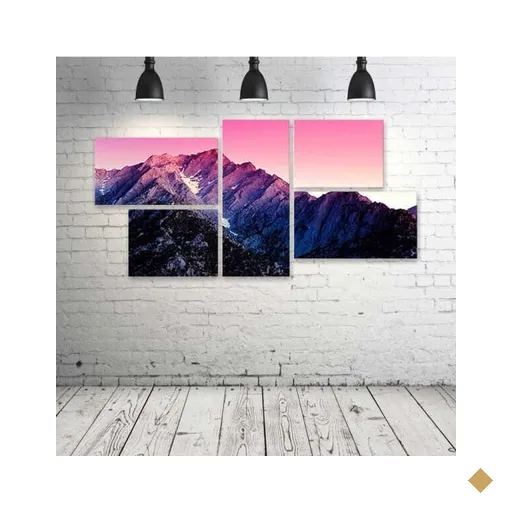 Quadro Decorativo - Vivid - Composto de 5 Quadros