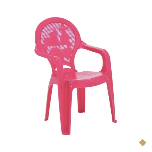 Cadeira Infantil Tramontina Catty Plástico Estampado Rosa
