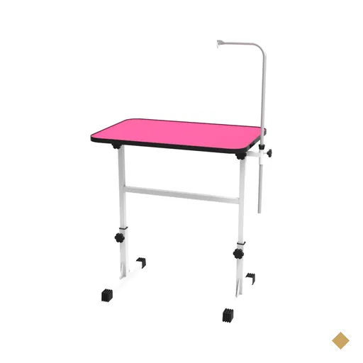 Mesa para Tosa Grande Minag Rosa com Regulagem de Altura Tampo de 90×60