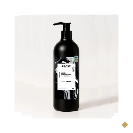 Shampoo Profissional Cereja e Avelã Pross para Cães e Gatos 1 Litro…