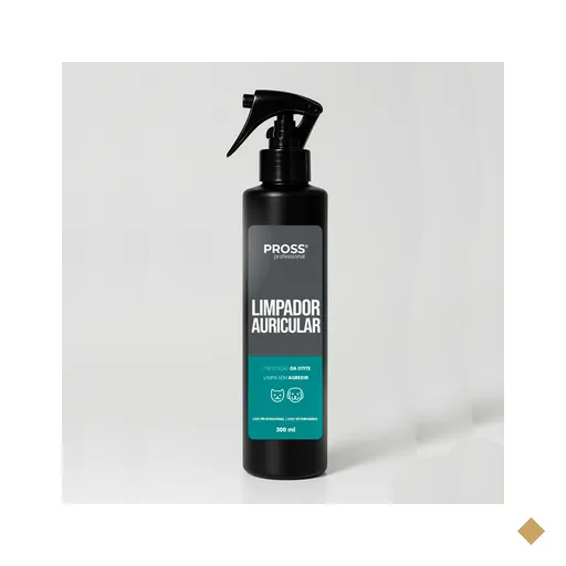Limpador Auricular Profissional Pross para Cães e Gatos 300 ml