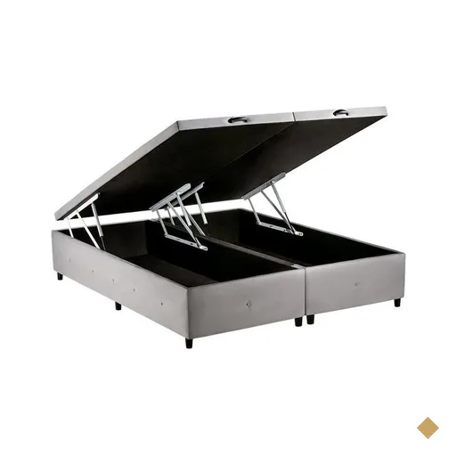 Base para Cama Box Casal Queen com Baú Sono Design para Colchão de 158 cm