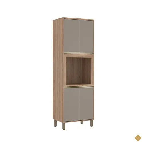 Torre Quente Luciane Yara, 1 Nicho para Forno, 4 Portas - 1316