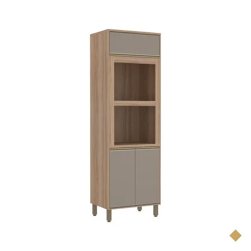 Torre Quente Luciane Yara, 2 Nichos para Forno, 3 Portas - 1317