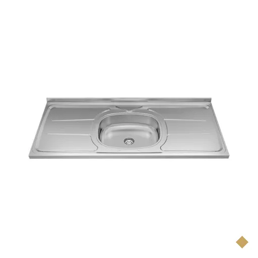 Pia de Cozinha em Inox Ghel 120 cm, Sistema SEI, Plus - 31230
