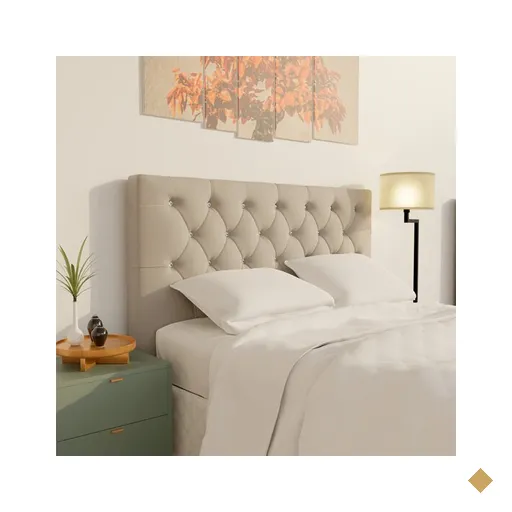 Cabeceira de Casal com Strass Styllus Turquia, para Colchão de 138 cm