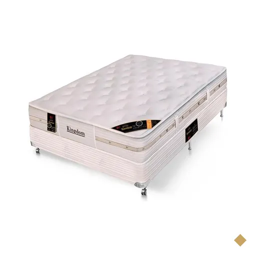 Conjunto Cama Box Casal Castor Kingdom Aloe Vera Pocket System - 138x188 cm