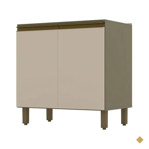 Balcão 80 cm em MDF Henn Connect, 2 Portas - C64