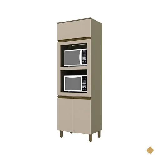 Torre Quente Henn Connect em MDF 71,5cm, 3 Portas - C69