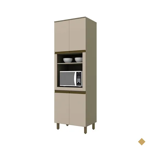 Torre Quente em MDF Henn Connect 71,5 cm, 4 Portas - C70