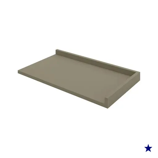 Tampo para Balcão de Canto Reto em MDF Henn Connect - C906