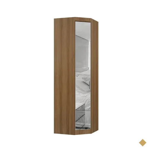 Módulo Roupeiro de Canto 70cm com 1 Porta com Espelho Luciane Paris - 330