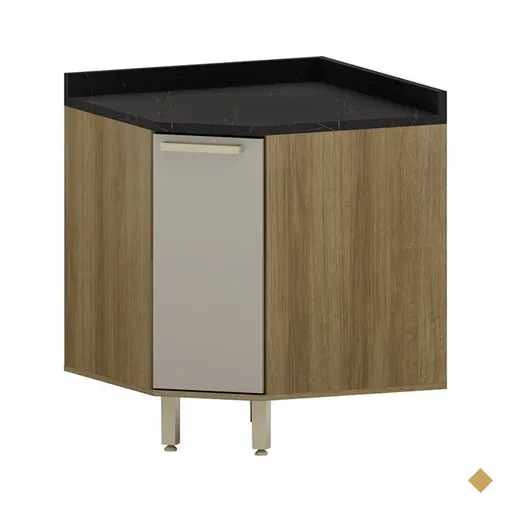 Balcão de Canto 74 cm 1 Porta Luciane Helô