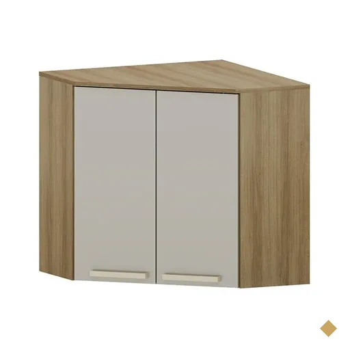 Armário Aéreo de Canto 2 Portas 74 cm Luciane Helô