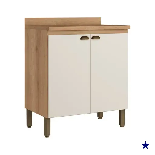 Balcão 2 Portas com Tampo 80 cm THB Finesse