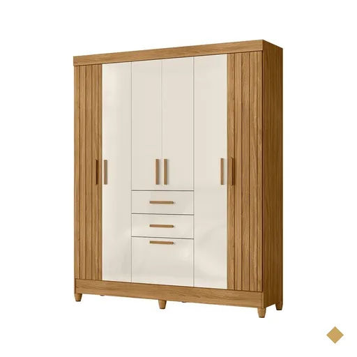 Guarda-Roupa 6 Portas 3 Gavetas Moval Malta
