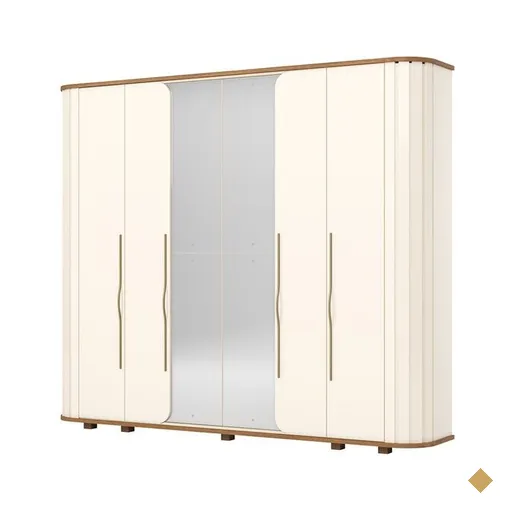Guarda-Roupa 6 Portas 6 Gavetas Henn Premium - D338