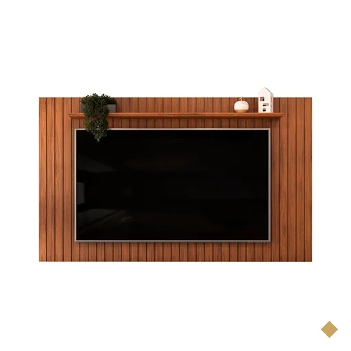 Painel para TV até 65'' DJ Móveis Lume, Ripado