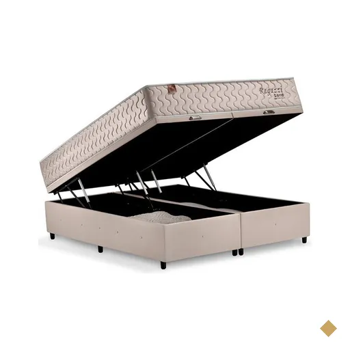 Conjunto Cama Box King de Molas Sono Design Ragazzi 193x203