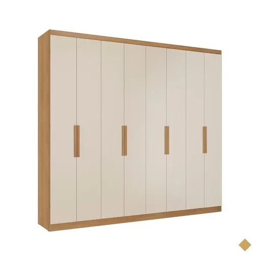 Guarda-Roupa 8 Portas 4 Gavetas THB Milan