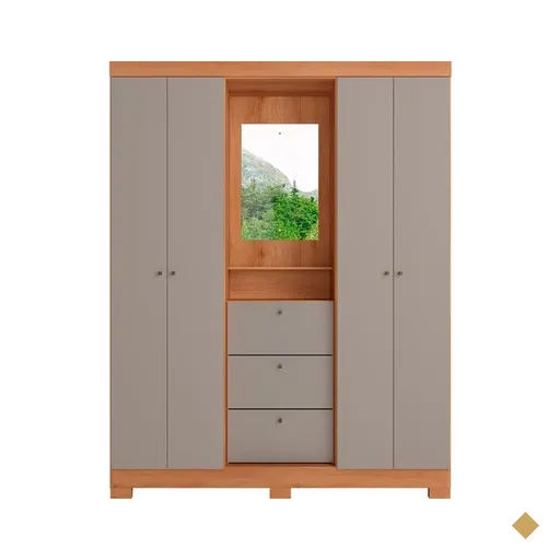 Guarda-Roupa 4 Portas THB Sonata com Espelho