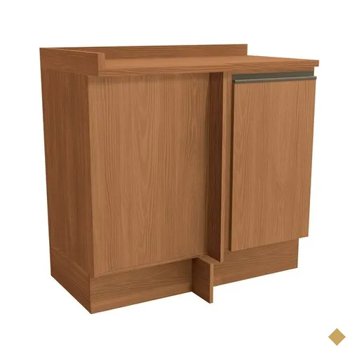 Balcão de Canto 1 Porta 98 cm com Tampo Kappesberg Maxxi - CB333