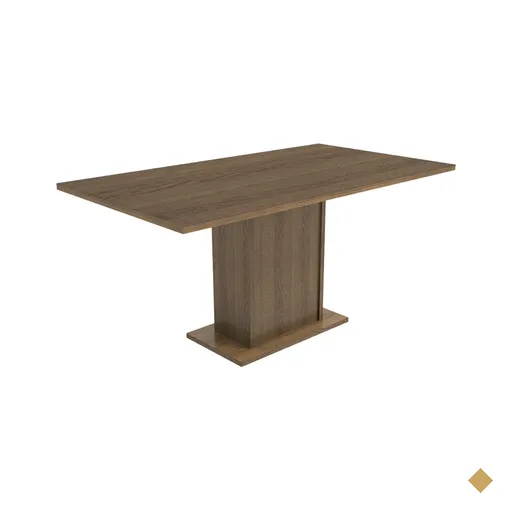 Mesa Madesa Retangular Tampo de Madeira 5275 Rustic