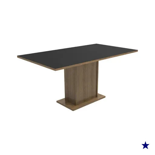 Mesa Madesa Retangular Tampo de Madeira 5275