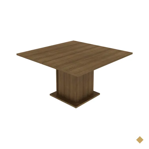 Mesa Madesa Quadrada Tampo de Madeira 5286 Rustic