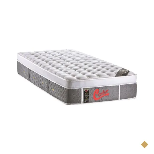 Colchão Castor Solteiro Plush Light Stress One Face Pocket 88x188x34cm