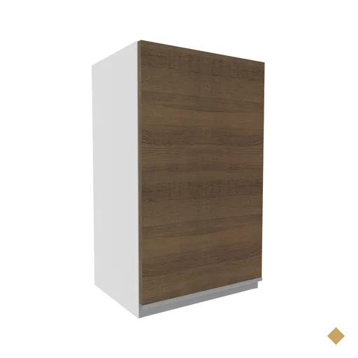 Armário de Cozinha Aéreo 40 cm 1 Porta Rustic/Preto Glamy Madesa