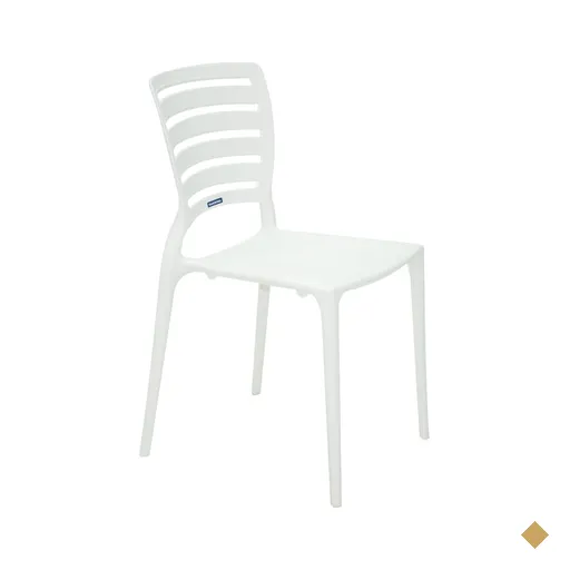 Cadeira Sofia encosto horizontal branca Tramontina 92237010
