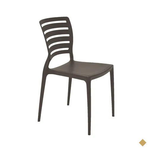 Cadeira Sofia encosto horizontal marrom Tramontina 92237109