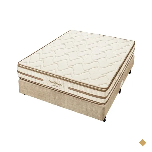Conjunto Box Viuva Espuma D45 Americanflex Clinoflex Bambu 128x188x61cm
