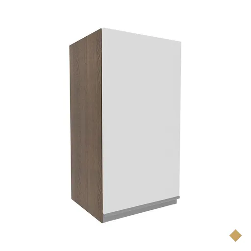 Armário de Cozinha Aéreo 35 cm 1 Porta Rustic/Branco Glamy Madesa